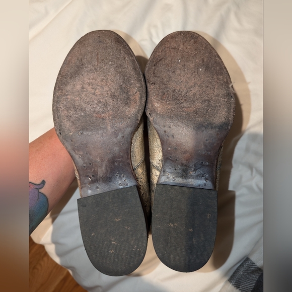 Freebird Salamanca Gold Metallic Ankle Booties. 8 - Picture 6 of 6